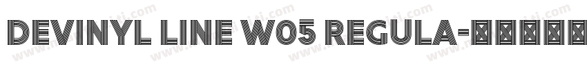 Devinyl Line W05 Regula字体转换